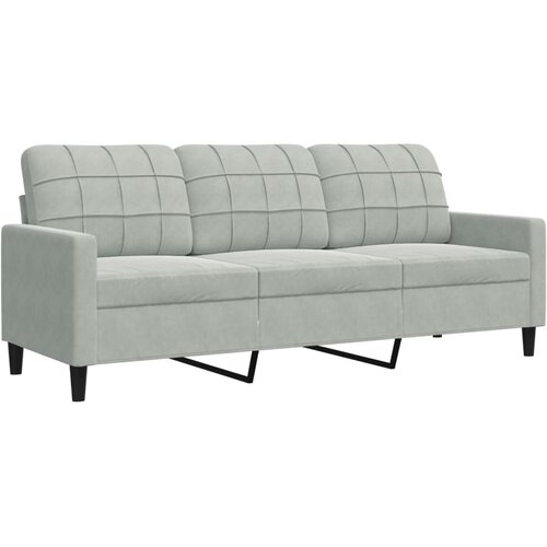  4-dijelni set sofa s jastucima svjetlosivi bar&amp;scaron;unasti Slike