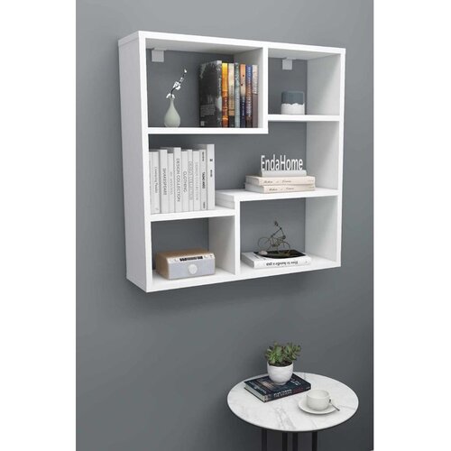 Hanah home zidna polica Myra09, 70,8 cm, bela Cene
