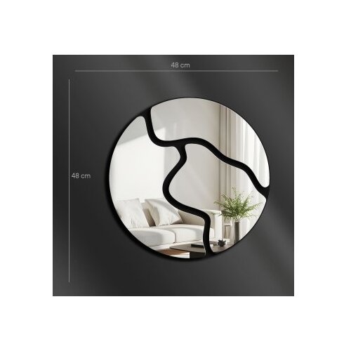 Wallxpert Ogledalo Ozgl507, 48x48 cm, Srebrne boje Slike