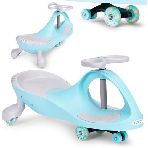 ECO TOYS wiggle guralica za decu led točkovi blue Cene