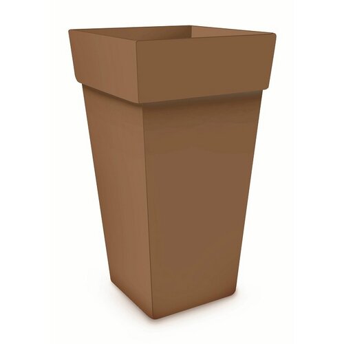 BLUMAX visoka kvadratna posuda za biljke Melrose (Vanjska dimenzija (D x Š x V): 30 x 30 x 41 cm, Plastika, Smeđe boje) Cijene