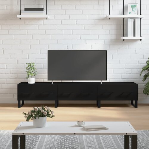 VidaXL TV ormarić crni 150 x 36 x 30 cm od konstruiranog drva Slike