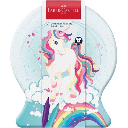 Faber-Castell Flomaster set 1/33 Connector Unicorn met. kut. 155544 G200 Cene