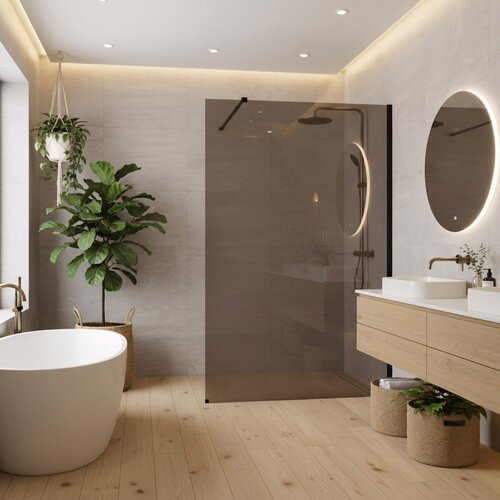 Rea Stena za prhanje Flexi Brown / Black 120 Cene