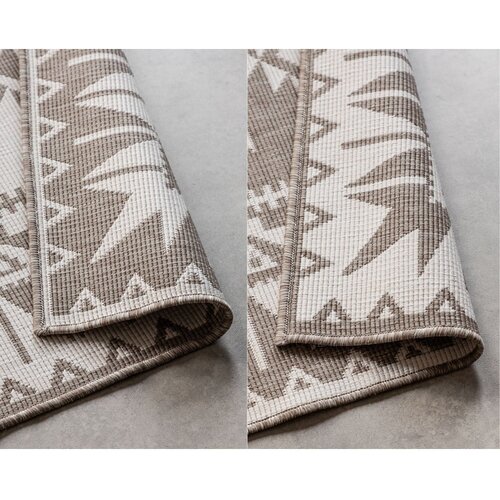 Elle Decoration Smeđi/krem vanjski tepih 160x230 cm Gemini &amp;ndash; Slike
