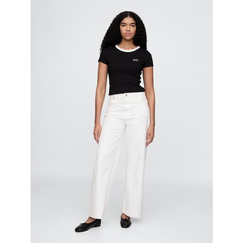 GAP Ribbed crop t-shirt - Women's Cene