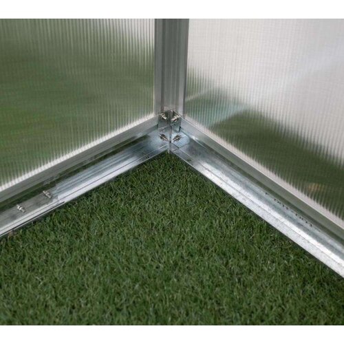 WESTMANN aluminijski staklenik Flora 66 | srebrni | 192x192x201 cm Slike