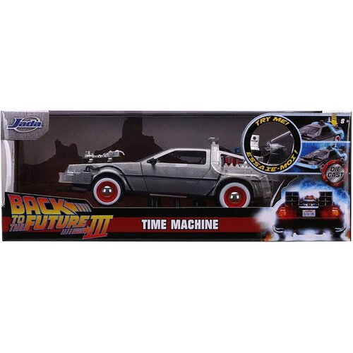  Auto DeLorean Povratak u budućnost 3 s osvjetljenjem, mjerilo 1:24 Slike