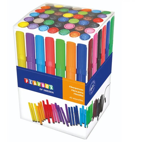 Playbox PlayBox: Barvni set 42 debelih flomastrov Cene