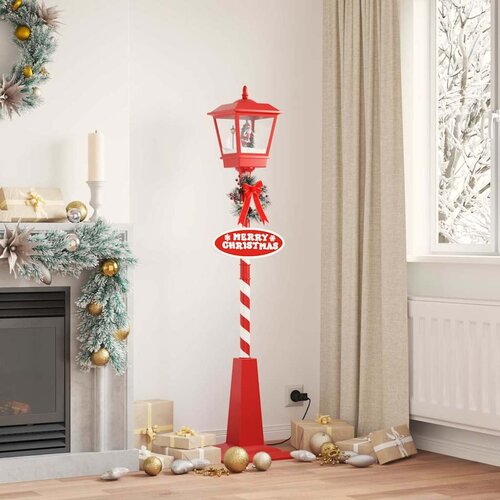 vidaXL Božićna ulična lampa s lampionom Crvena 40.5x40.5x180cm Cijene