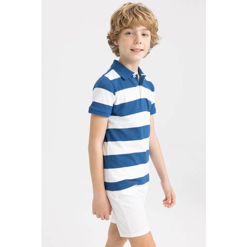 Defacto Boy Regular Fit Polo Neck Pique Short Sleeved Polo T-Shirt Slike