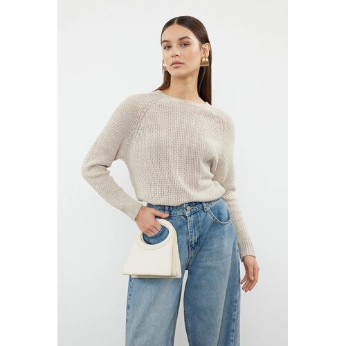 TRENDYOLMILLA ženski duks TWOAW25KZ00046, Kamena / Bež Cene