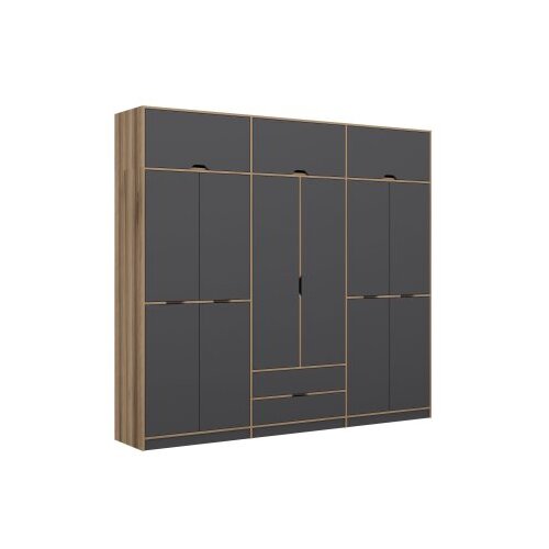 Hanah home Ormar Elina-8910, 277x253x52 cm, Antracit Slike