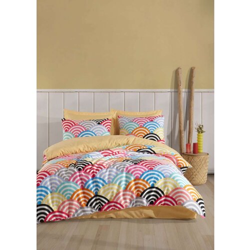  gokkusagi multicolor satin double quilt cover set (de) Cene