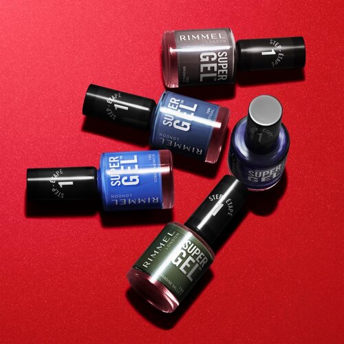 Rimmel London Super Gel gel lak za nohte brez uporabe UV/LED lučke odtenek 104 Nautical 12 ml Slike