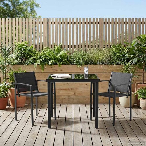  Set vanjskog namje&scaron;taja 3 pcs Crna i antracit 80 x 80 x 73 cm Cijene