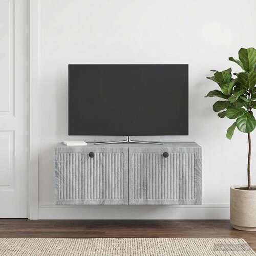 TV ormar za zid Siva sonoma 78,5 x 41 x 30 cm Konstruirano drvo Slike
