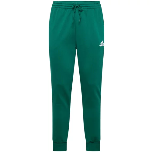ADIDAS SPORTSWEAR Športne hlače 'Essentials' smaragd / bela