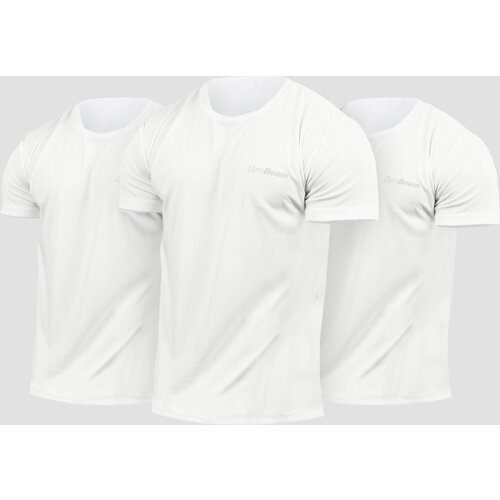GymBeam Men‘s TRN T-Shirt 3Pack White Slike