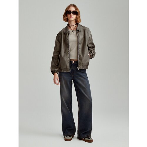 House - Traperice wide leg s niskim strukom - Plava Slike