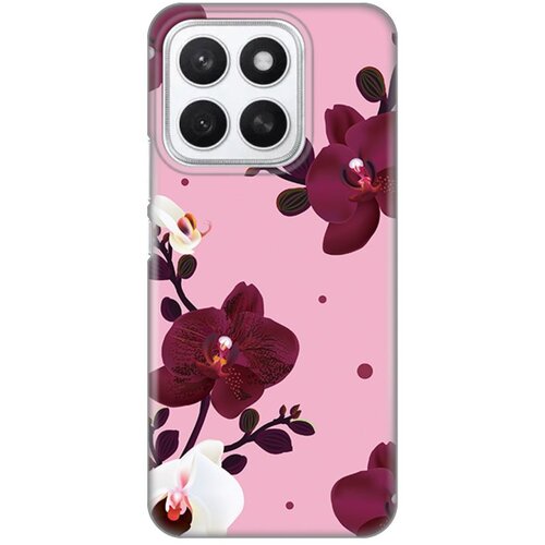  Torbica Silikonska Print Skin za Honor X8c Pink Orchid Cene