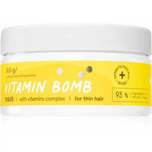 Kilig Vitamin Bomb maska za dubinsko jačanje kose za slabu kosu 200 ml