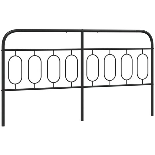Maison Chic kovinsko posteljno vzglavje - vzglavna omarica - nočna omarica črno 183 cm, (21705137) Slike