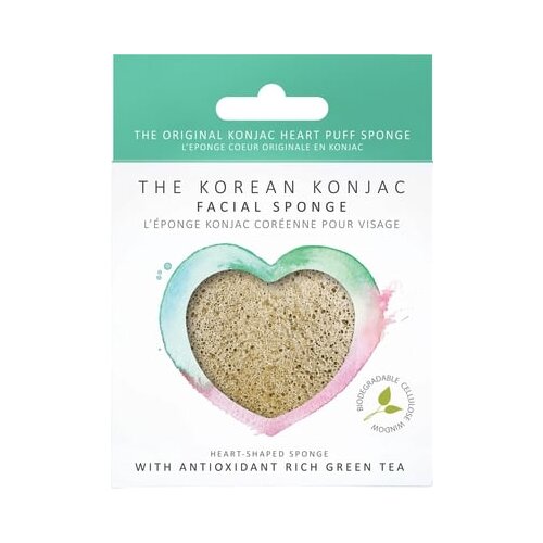 The Konjac Sponge Company premium spužva za lice sa zelenim čajem - Srce Slike