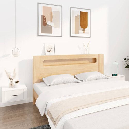 vidaXL Stenska nočna omarica 2 kosa bela 50x36x25 cm Cene
