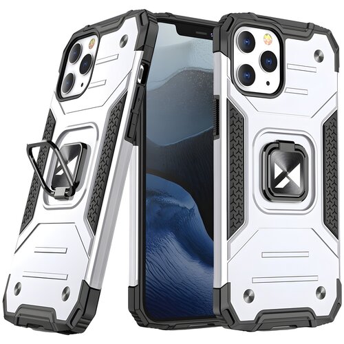 Wozinsky Ohišje Ring armor za Apple iPhone 12 Pro Max - Srebrna Cene