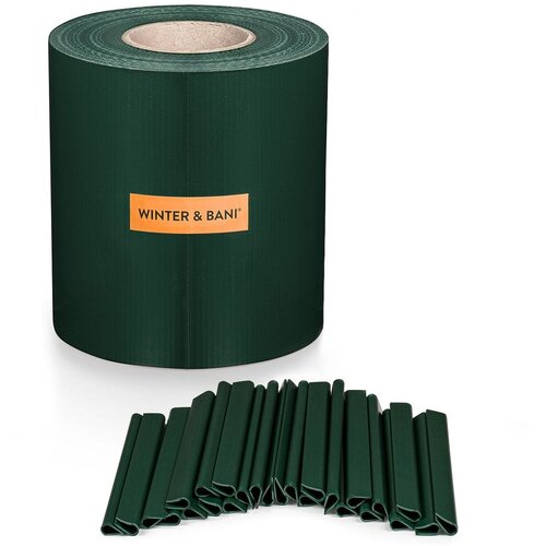 Blumfeldt Trakovi za zasenčevanje za ograjo, vrtna ograja, PVC, 450 g/m², 50 × 19 cm, sponke Cene