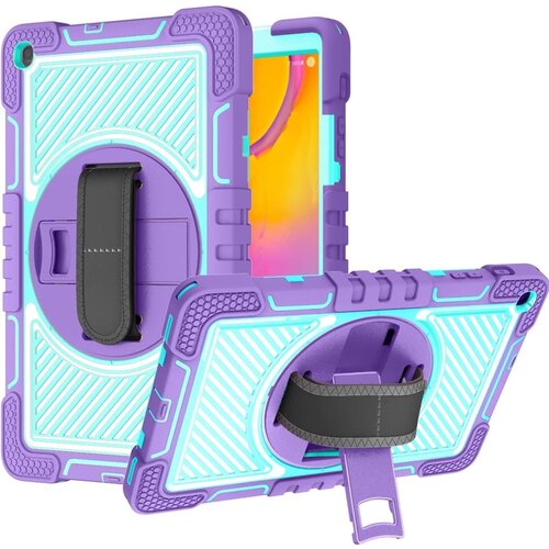 NIKCORP Ovitek za Samsung Galaxy Tab A 10.1 robusten etui s stojalom, tridelna za&scaron;čita proti udarcem, silikon, vijoličen, (5000138894) Cene