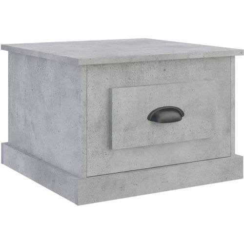 Maison Chic Klubska mizica - kavna mizica - Nizka mizica betonsko siva 50x50x35 cm inženirski les, (21754414) Slike