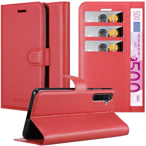 Cadorabo Case, združljiv z Realme v Candy Apple Red - Za&scaron;čitni pokrov z magnetnim zapiranjem, stoječo funkcijo in režo za kartico, (20556472) Cene
