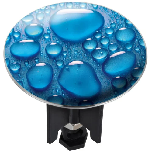 Wenko čep za odvodni ventil za umivaonik pluggy xl drops (drops, promjer: 6,2 cm)