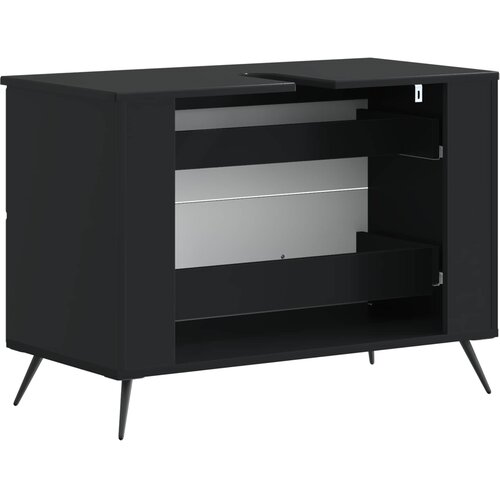  Kupaonski ormarić za sudoper BREDA Crna 82 x 41 x 59 cm Slike