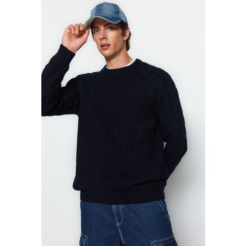 Trendyol Sweater - Dark blue - Regular fit Slike
