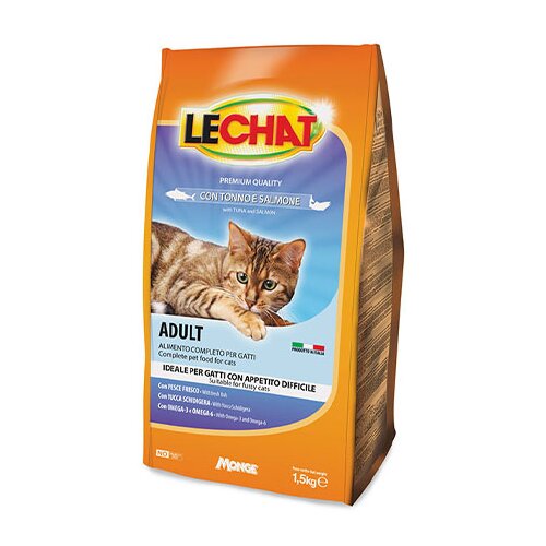 LeChat (monge) lechat hrana za odrasle mačke sa tunom i lososom 1,5kg Cene