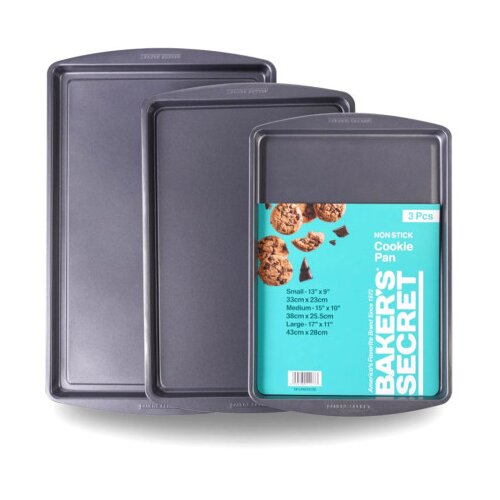 BAKERS SECRET Tepsija za kolačiće 3/1 tamno siva BS10236 Slike
