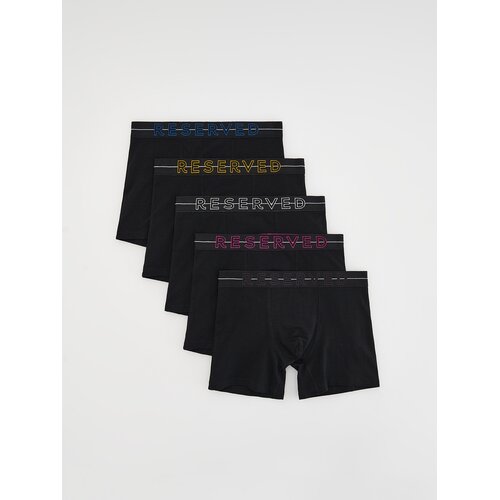 Reserved Komplet od 5 pari long bokserica - crno Cene