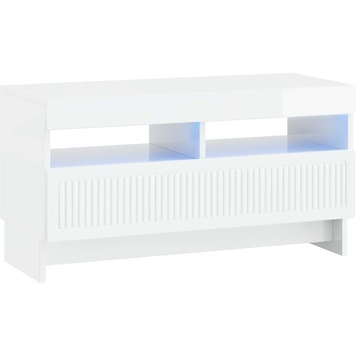  5-dijelni LED TV ormarić Bijela visokog sjaja Konstruirano drvo 81 x 35 x 43 cm Slike