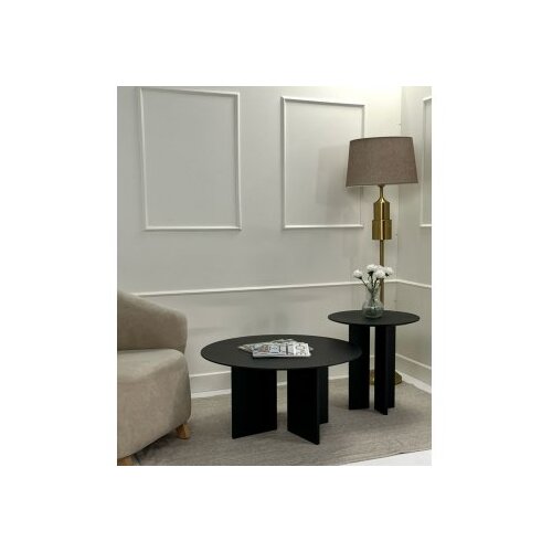Hanah home set za kafu leo (45 + 42) black (313RTX1122) Slike
