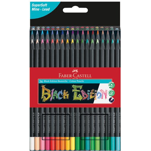  Boje drvene 36boja trokutaste black edition faber castell 116436 blister Cene