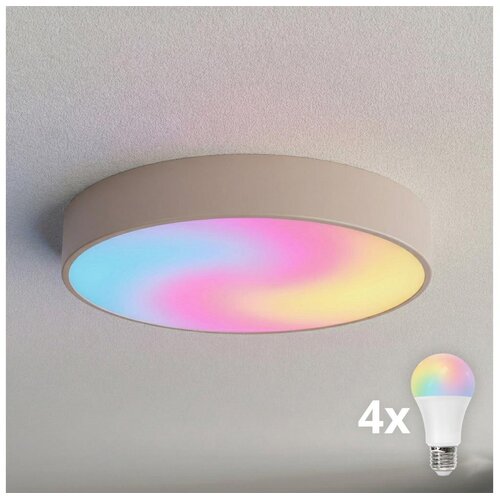  Brilagi - LED RGBW prigu&scaron;iva plafonska svetiljka CLARE 4xE27/9W/230V Wi-Fi bež Cene