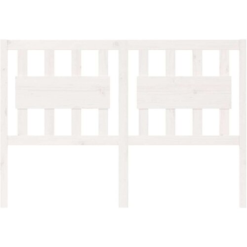  Uzglavlje za krevet bijelo 145 5x4x100 cm od masivne borovine Slike