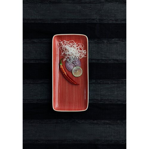 Ariane porcelain Ariane Terra Red pravokutna plata, 36x16.5cm 6/1 set Cijene