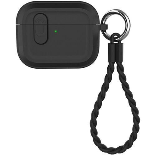 INF Bluetooth etui za slu&scaron;alke, združljivo z Airpod4, magnetno, s trakom Black, (5000158038) Cene