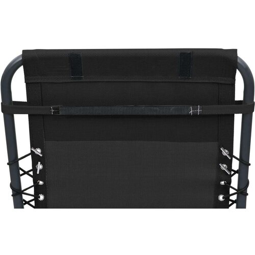 VidaXL Naslon za glavu za ležaljku crni 40 x 7 5 x 15 cm od tekstilena Slike