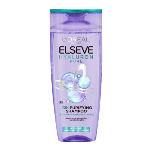 L´Oréal Paris šampon za dehidrirane lase, ki se hitro mastijo - Elseve Hyaluron Pure Shampoo (400ml) Cene