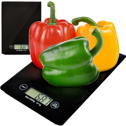  LCD kuhinjska tehtnica do 5kg črna Cene